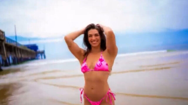 Mackenzie Dern onlyfans leak – sexy dance on beach